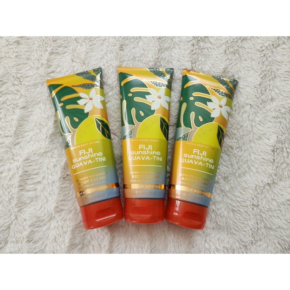 Bath & Body Works Fiji Sunshine Guava-Tini 24 Hr Ultimate Hydration Body‎ (3)